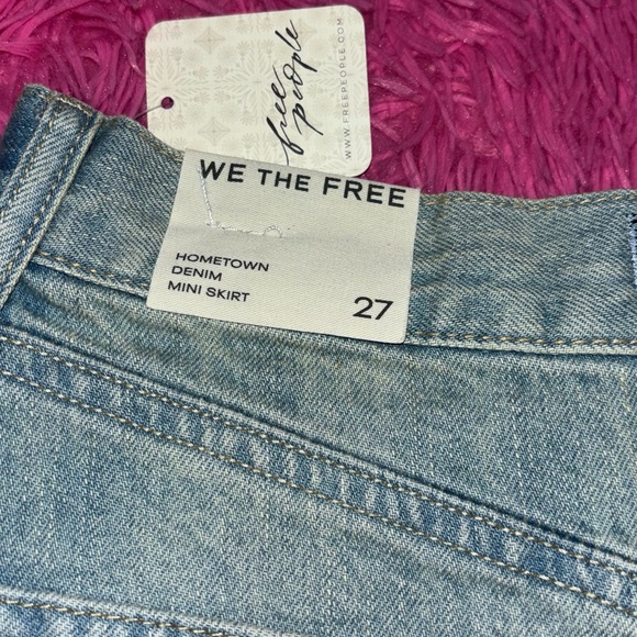 We The Free Hometown Classic Denim Mini Skirt Women Size 27 - Picture 6 of 10